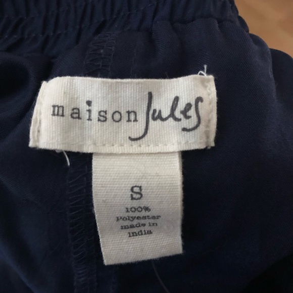 Maison Jules Striped Circle Skirt Navy White - Picture 4 of 7